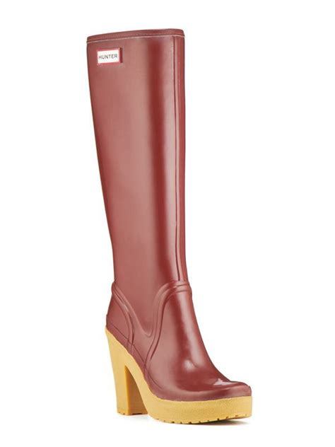 High Heel Rubber Rain Boots Coltford Boots