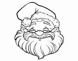 Claus Santa Face Coloringcrew Coloring sketch template