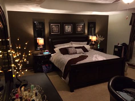 elegant bedroom decor chocolate brown black sage  gray