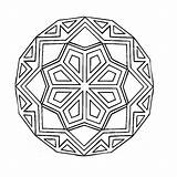 Kaleidoscope Coloring Pages Books sketch template