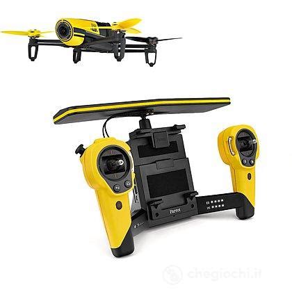 parrot bebop drone  telecamera skycontroller yellow droni parrot giocattoli