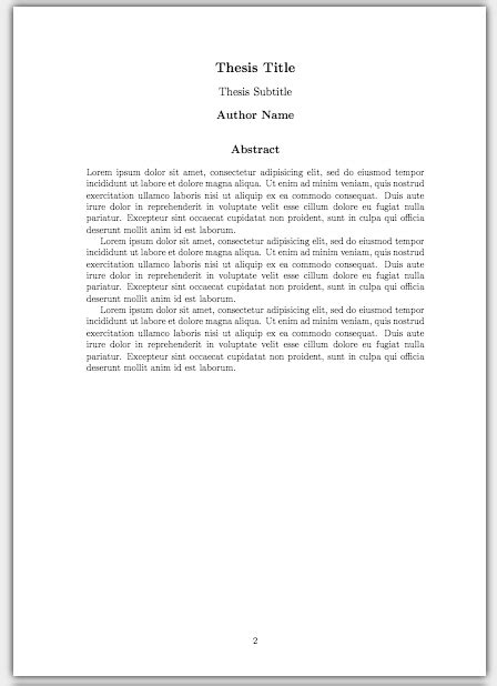write  thesis  latex part  customising  title page