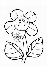 Coloring Pages Sunflower Flower Kids Drawing Funny Colouring Simple Sunflowers Ginny Printables Flowers Preschool Printable Wuppsy Weasley Pencil Color Getdrawings sketch template