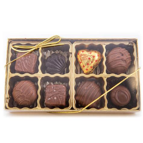 assorted chocolates box 8 count robin s confections