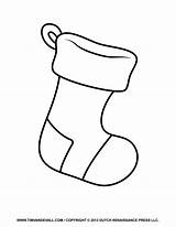 Stocking Christmas Coloring Pages Clip Template Print Color Decorations Clipart Kids Clipground sketch template