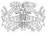 Coloring Pages Bff Friend Friends Girls Forever Quotes Friendship Ocean Adults Kids Printable Color Teenage Book Quotesgram Getcolorings Print Library sketch template