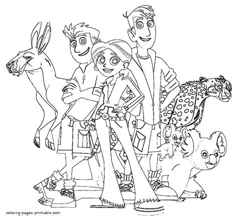 wild kratts coloring pages  kids coloring home