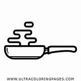 Frying Pan Coloring Pages sketch template