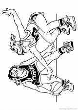 Basketbal Kleurplaat Filles Hugolescargot Malvorlage Animaatjes Ausmalen Joueuses Partager Stemmen Stimmen sketch template