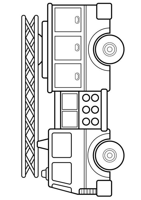 firefighter truck coloring page firetruck coloring page