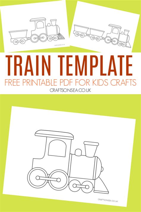train template  printable template crafts  sea