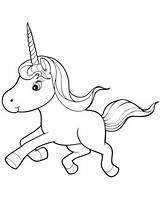 Unicorn Coloring Pages Baby Cute Kids Unicorns Color Outline Tattoo Small Cartoon Running Print Drawing Flying Printable Xartoon Getdrawings Sheets sketch template
