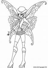 Coloring Winx Pages Club Stella Gothic Printable Color Fairy Colorings Print Designlooter Getcolorings Online sketch template