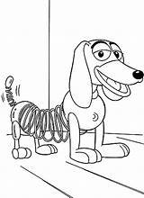 Coloring Slinky Toystory Smiles Trickfilmfiguren Malvorlage Cartoni sketch template