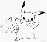 Pikachu Coloring Pages Kids Printable Pokemon Cool2bkids Cartoon Print Cards Sheets sketch template
