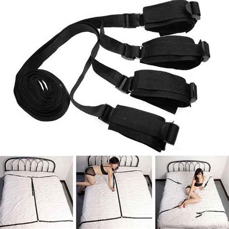 under bed restraints system w cuffs and strap restraint set secret bed