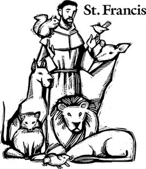 st francis  assisi coloring pages  catholic kids