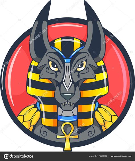 Egyptian God Anubis Vector Picture — Stock Vector © Fargon