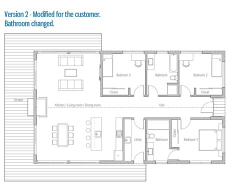 small modern farmhouse house plan  house plan