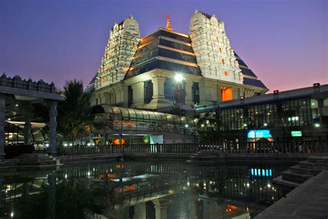 iskcon temple bangalore enter  spiritual realms  bangalore   places
