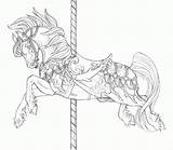 Coloring Horse Pages Carousel Horses Print Popular Colouring Animal Tattoos Realistic Drawings Coloringhome Sheets Color Visit Rocks Tattoo sketch template