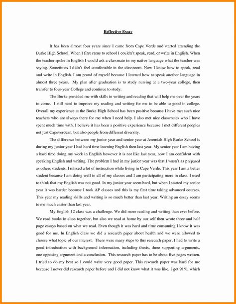 reflection paper   class reflection paper