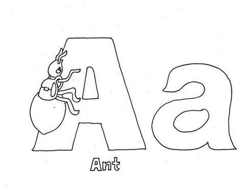 capital letter  coloring page