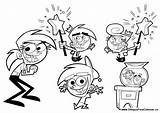 Coloring Pages Cosmo Parents Odd Wanda Fairly Fairy Cartoon Timmy Vicky Oddparents Turner Magic Make Para Printable Colorear Padrinos Print sketch template