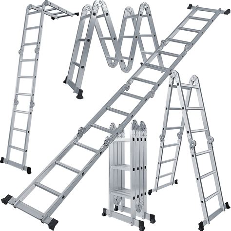 den haven scaffold folding ladder heavy duty aluminum multi purpose
