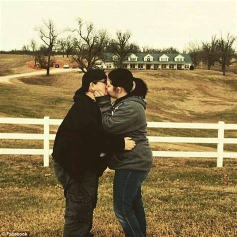 lesbian couple protest duggar s anti gay stance by posing for kissing photo in front of their