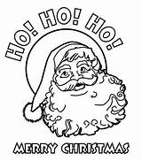 Coloring Santa Christmas Ho Merry Pages Claus Happy Joyful Printable Color Kids sketch template