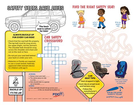 buckle up for safety coloring pages