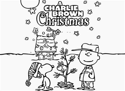 peanuts christmas coloring pages  holiday site christmas charlie