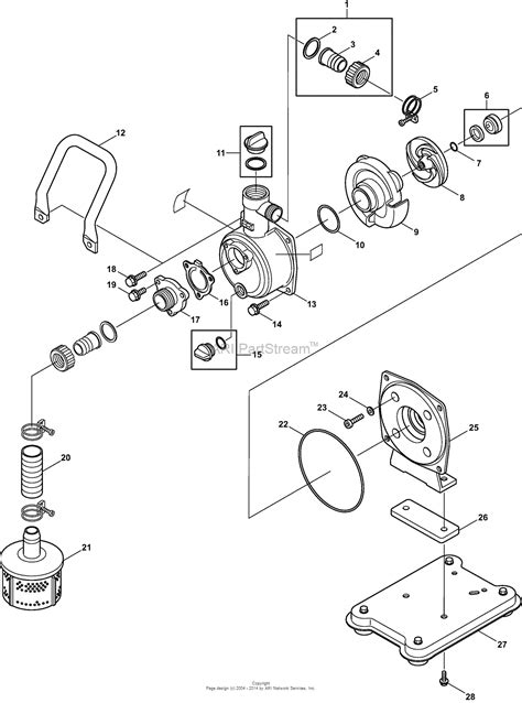 dolmar mp  water pump parts diagram  pump