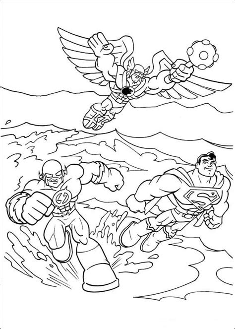 dc comics super friends coloring page  printable coloring pages