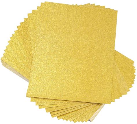 buy gold glitter cardstock pcs gold glitter paper  cricut gold