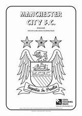 Coloring Pages Logo Cool Soccer City Manchester Logos Clubs Book Tottenham Germain Saint Paris Futbol Neymar Chelsea United Football Badge sketch template