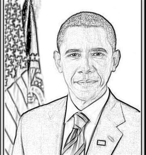 obama family coloring pages  presidential official full page coloring
