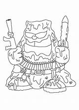 Monstruos Grossery Trash Getdrawings Monstruo Aterrador sketch template