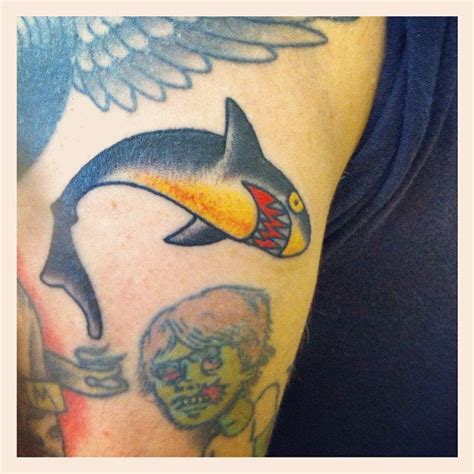 Sailor Jerry Shark Done At Regeneration Tattoo In Allston Ma By Dan