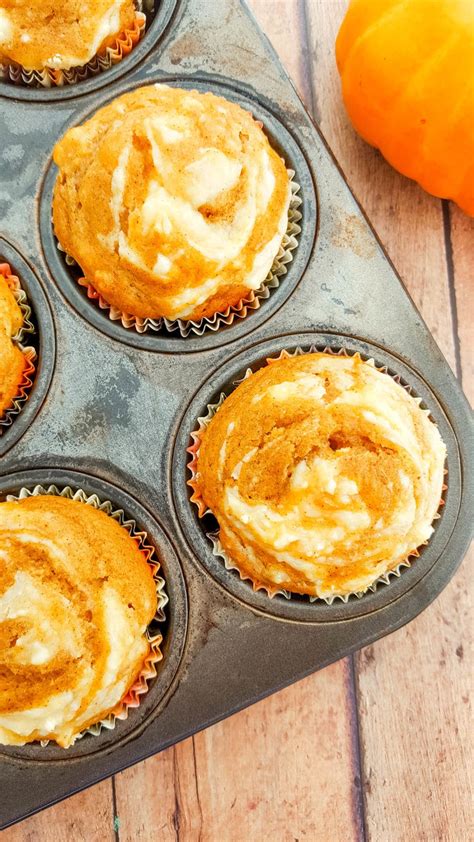 pumpkin cream cheese swirl muffins mommy musings
