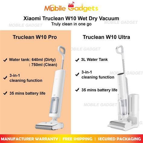 xiaomi truclean  pro  ultra wet dry vacuum original  set  year warranty shopee