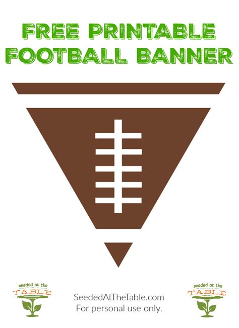 printable football party banner