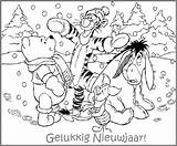 Winnie Nieuwjaar Kleurplaten Pooh Dagen Speciale Navidad Colorear Kleurplaat Groep Poeh Animaatjes Knutsel Pagina Puuh Voor Coloriages Beas Kerst Colouring sketch template