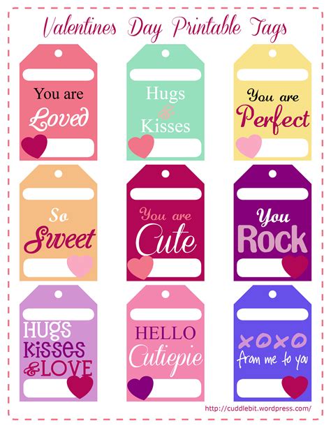 images  candy valentine day printable tags  printable