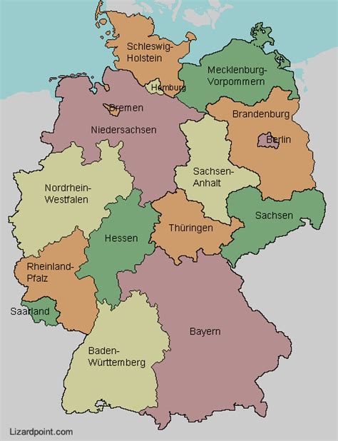 germany map provinces