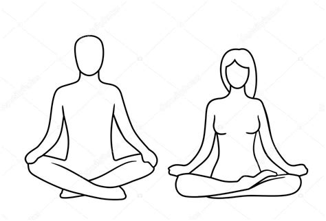 Yoga Poses Drawing Free Download On Clipartmag