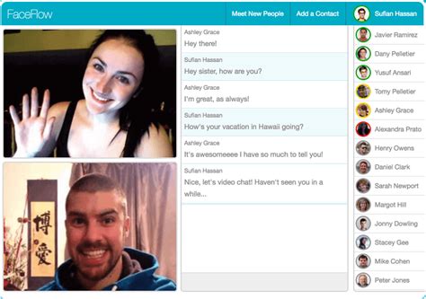 free video chat online with friends and meet new people faceflow