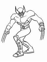 Wolverine Colorare Jackman Supereroe Arrabbiato Artigli Ferro sketch template