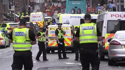 suspect shot by police during incident in glasgow scotland cnn video